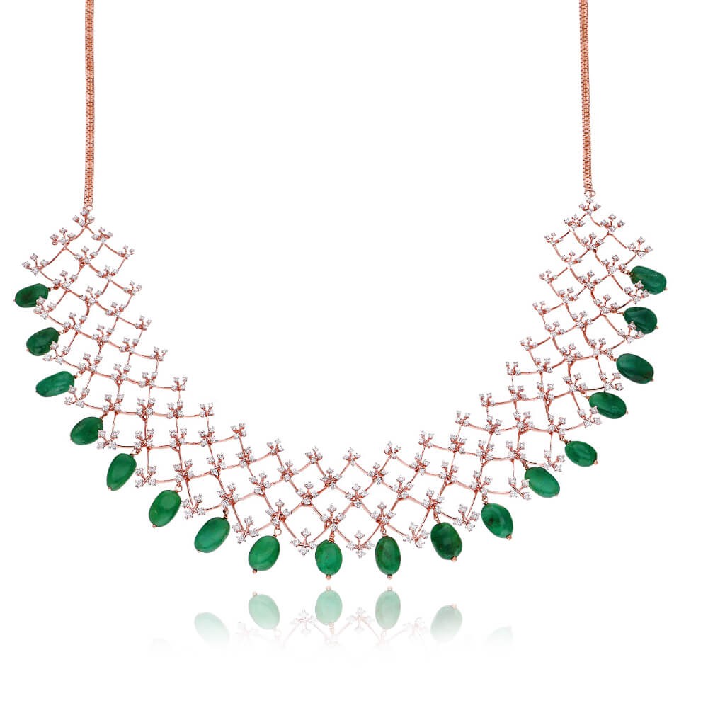 Gold-Filled Emerald Solitaire Necklace | Midori Jewelry Co.