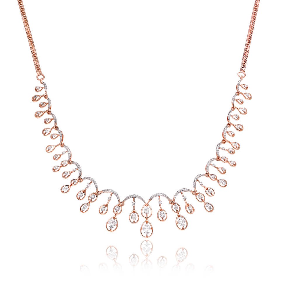 Mila 18K Gold & Diamond Necklace - R Narayan Jewellers | R Narayan Jewellers